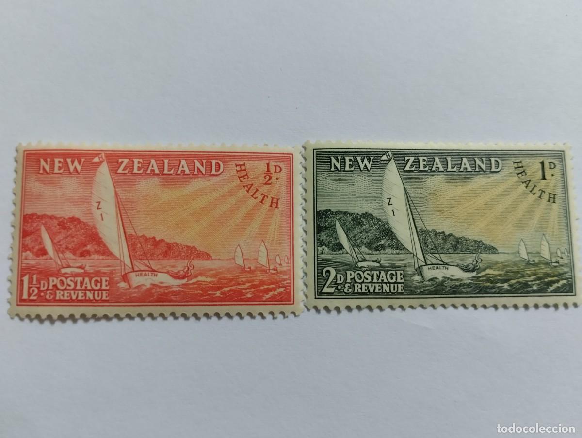 Sellos: SELLOS NUEVA ZELANDA, A&Ntilde;O 1965, SERIE COMPLETA, YVERT 313/34, MICHEL 317/18 PRO SALUD INFANTIL.