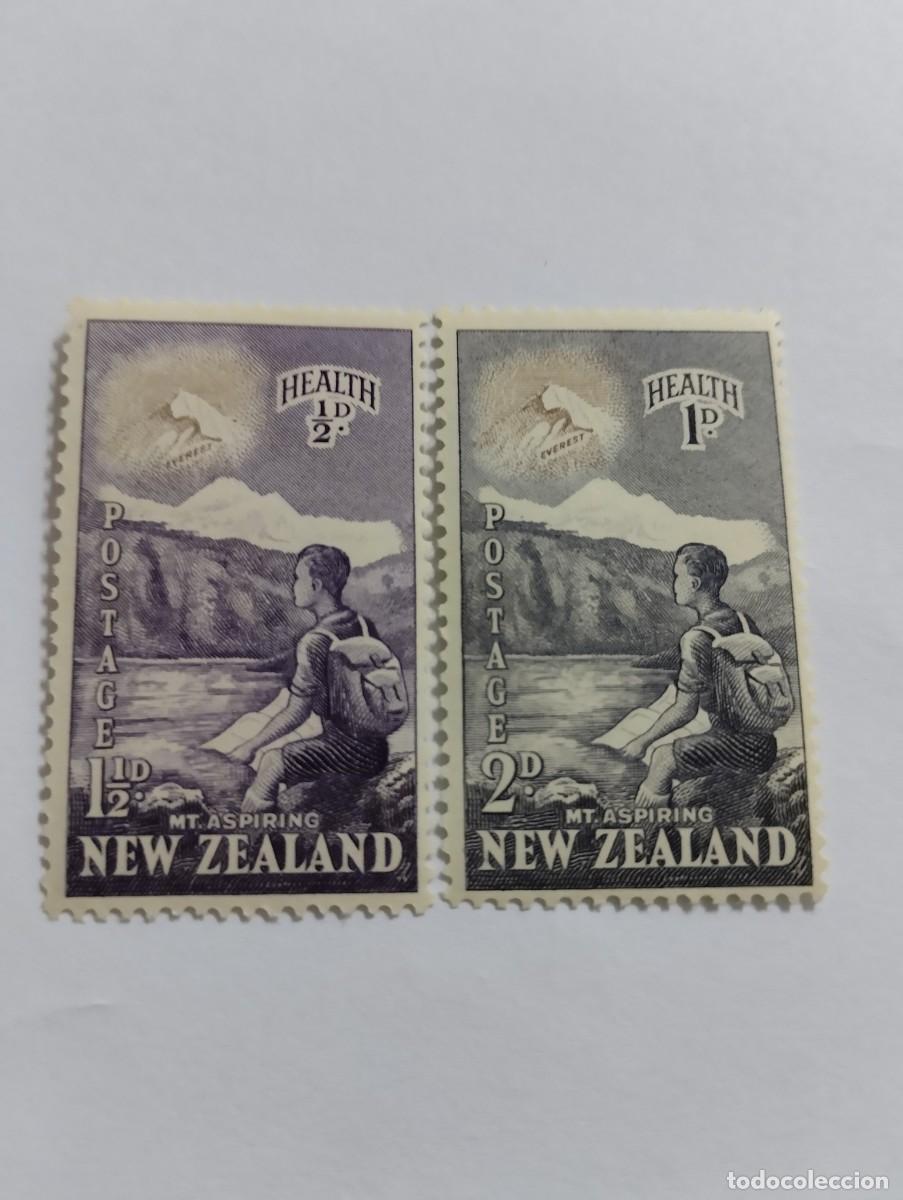 Sellos: SELLOS NUEVA ZELANDA, A&Ntilde;O 1954, SERIE COMPLETA*, YVERT 341/42, MICHEL 346/47, POR LA SALUD INFANTIL.