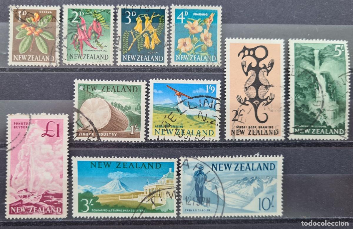 Sellos: Serie de sellos usados de Nueva Zelanda 1960-67