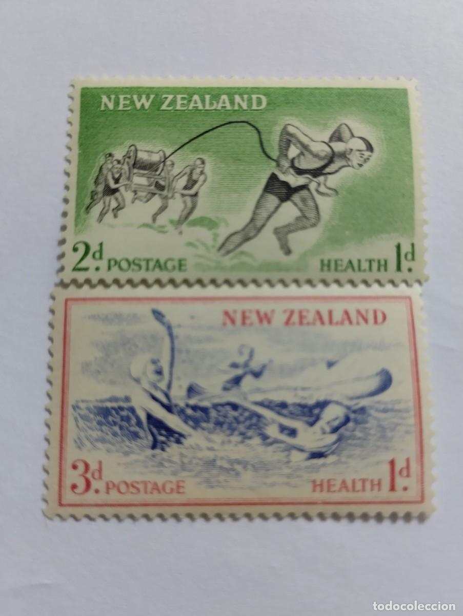 Sellos: SELLOS NUEVA ZELANDA, A&Ntilde;O 1957, SERIE COMPLETA**NH, DEPORTES, YVERT 362/63, MICHEL 371/72