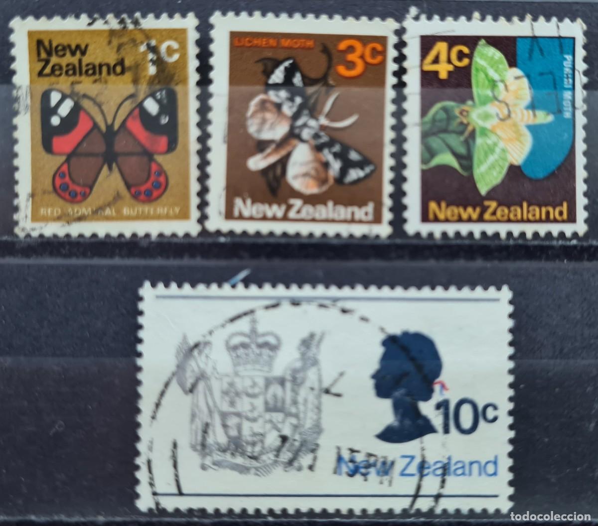 Sellos: Serie de sellos usados de Nueva Zelanda 1970-71
