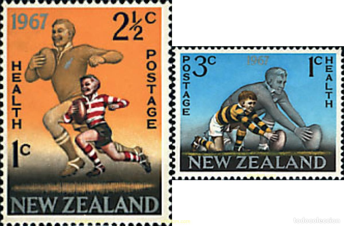 Sellos: 44635 MNH NUEVA ZELANDA 1967 RUGBY