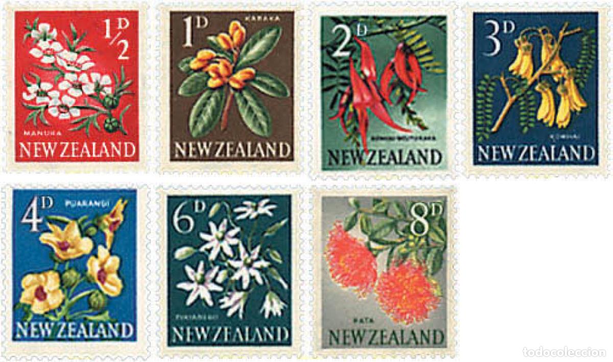 Sellos: 300503 MNH NUEVA ZELANDA 1960 MOTIVOS VARIOS
