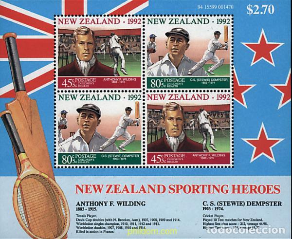 Sellos: 44707 MNH NUEVA ZELANDA 1992 DEPORTES