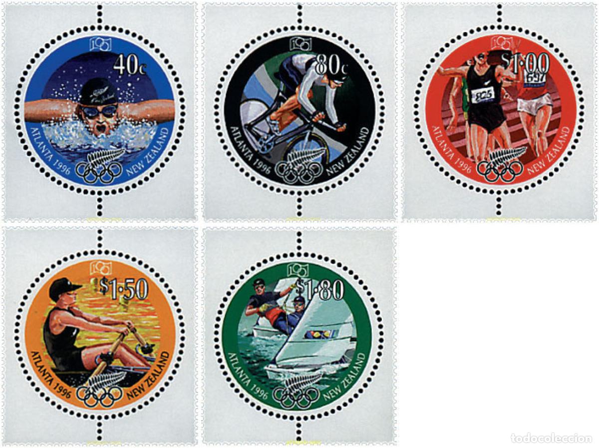 Sellos: 44729 MNH NUEVA ZELANDA 1996 26 JUEGOS OLIMPICOS VERANO ATLANTA 1996 - CENTENARIO DE LOS JUEGOS OLI