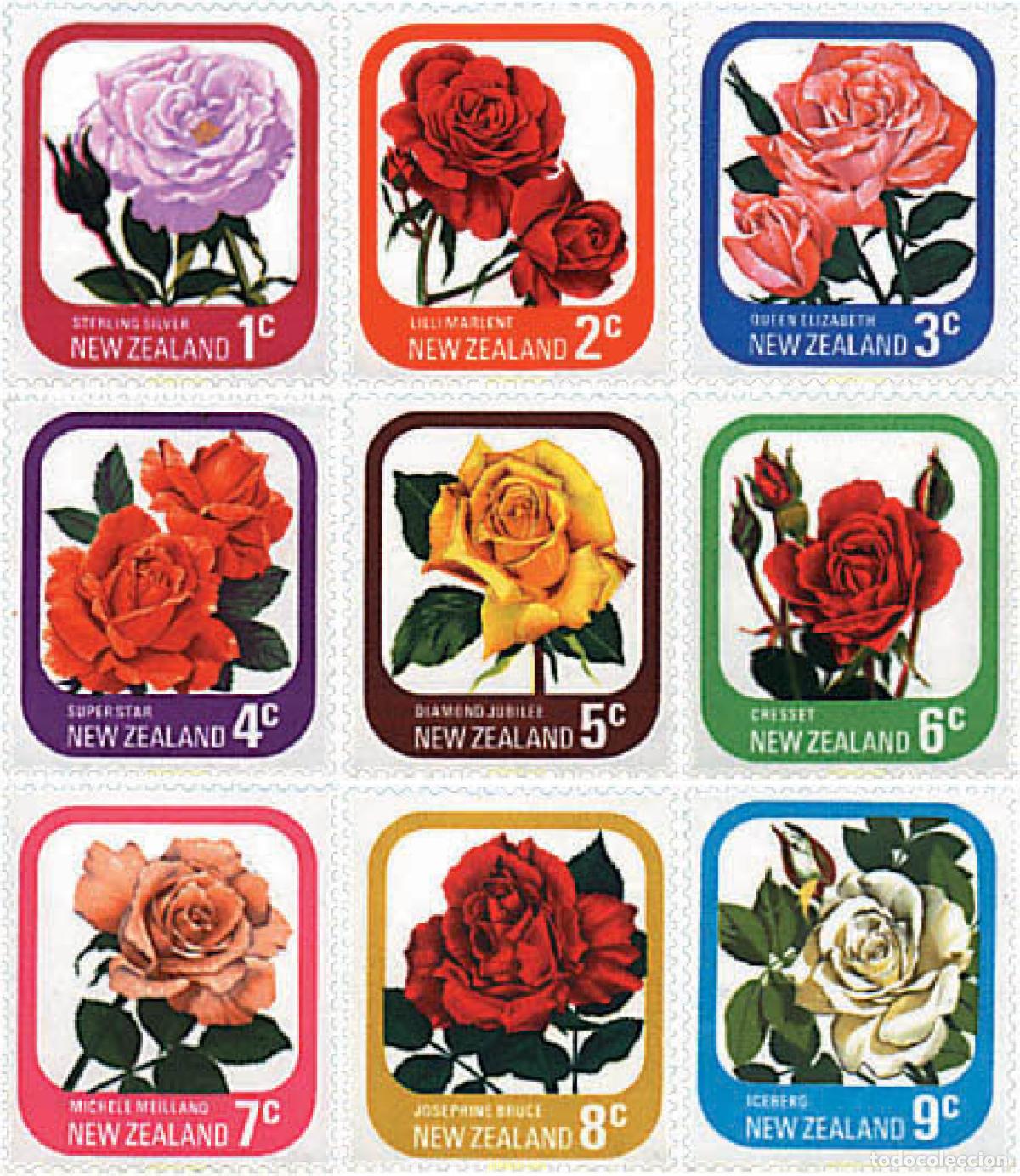 Sellos: 95016 MNH NUEVA ZELANDA 1975 ROSAS DE NUEVA ZELANDA