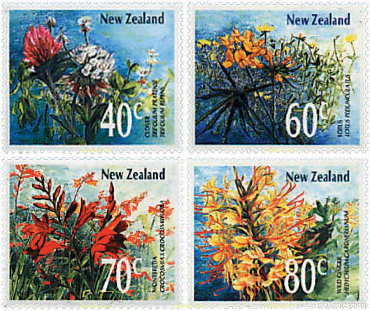 Sellos: 95021 MNH NUEVA ZELANDA 1989 FLORES SILVESTRES