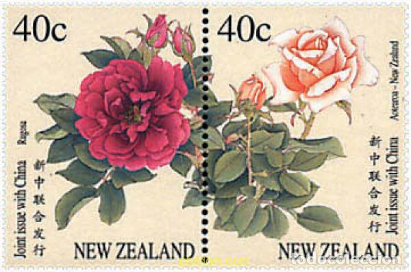 Sellos: 4442 MNH NUEVA ZELANDA 1997 ROSAS