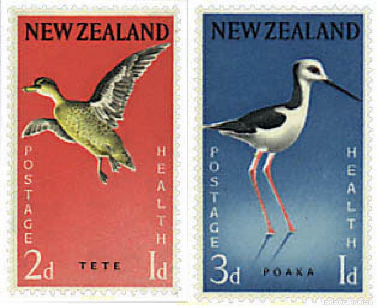 Sellos: 36878 MNH NUEVA ZELANDA 1959 SOBRETASA POR LA SANIDAD Y LA INFANCIA