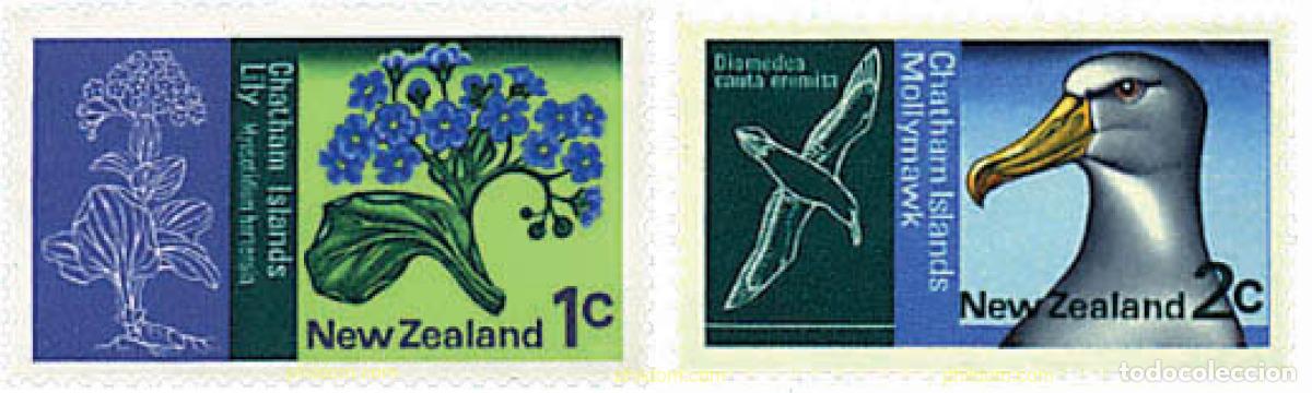 Sellos: 95003 MNH NUEVA ZELANDA 1970 FAUNA Y FLORA DE CHATHAM