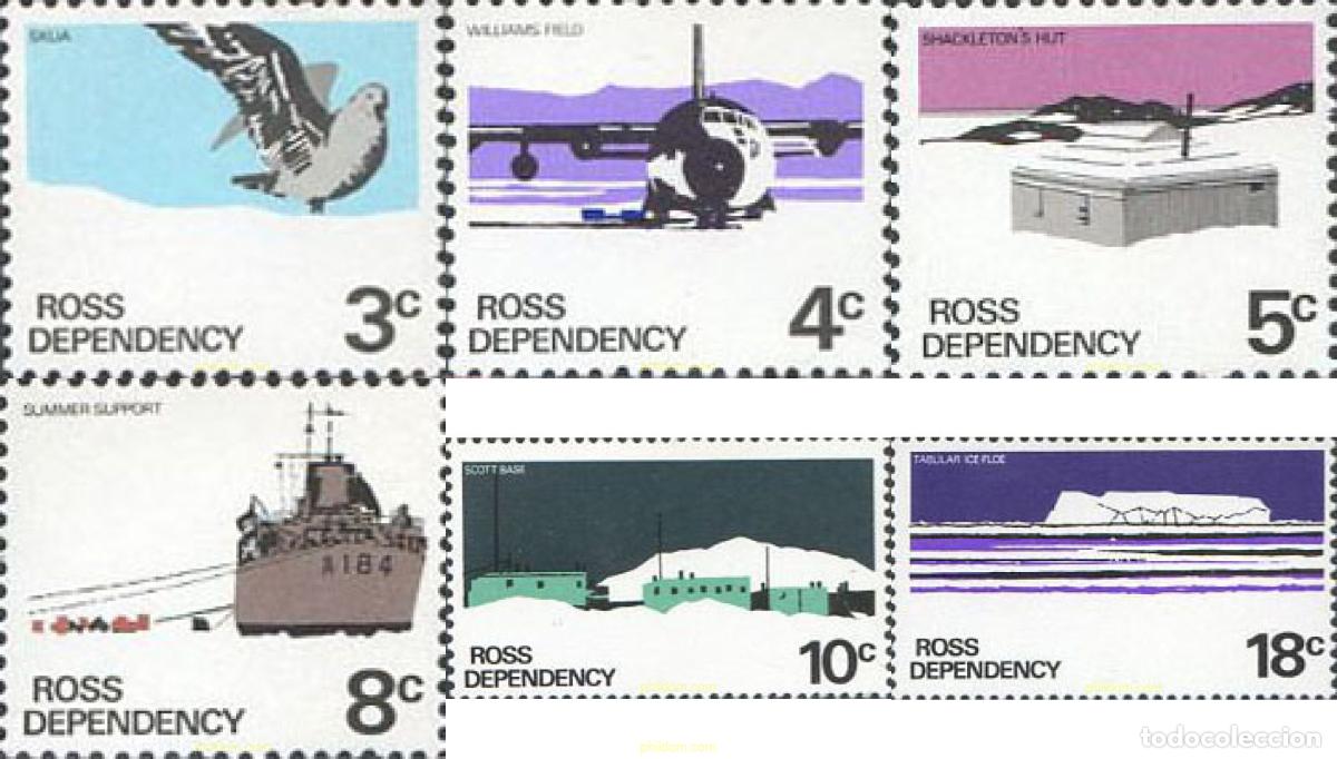 Sellos: 45287 MNH NUEVA ZELANDA. Dependencia Ross 1972 MOTIVOS VARIOS