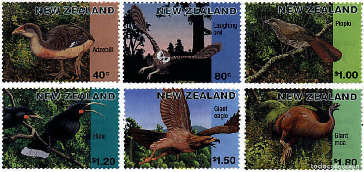 Sellos: 36896 MNH NUEVA ZELANDA 1996 AVES EXTINGUIDAS