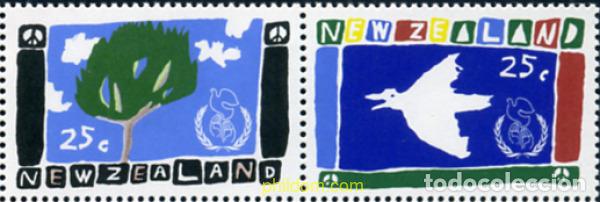 Sellos: 349378 MNH NUEVA ZELANDA 1986 A&Ntilde;O INTERNACIONAL DE LA PAZ