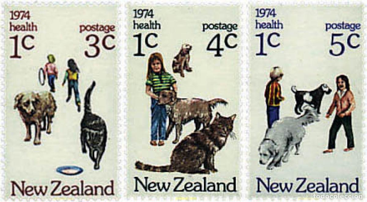 Sellos: 44650 MNH NUEVA ZELANDA 1974 SOBRETASA POR LA SANIDAD Y LA INFANCIA