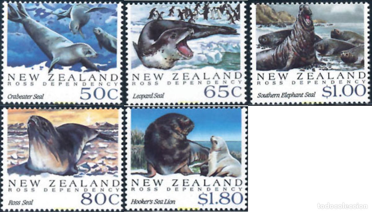 Sellos: 618803 MNH NUEVA ZELANDA 1992 FAUNA MARINA DE LA TIERRA DE ROSS