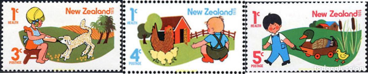 Sellos: 44652 MNH NUEVA ZELANDA 1975 PRO INFANCIA