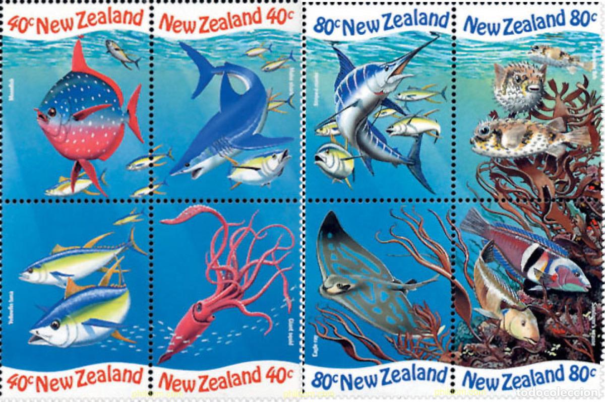 Sellos: 6911 MNH NUEVA ZELANDA 1998 FAUNA MARINA