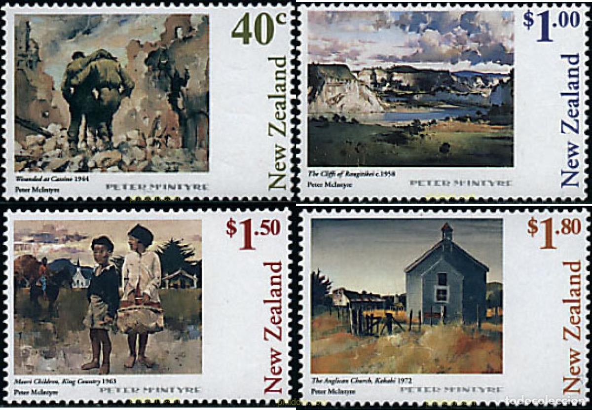 Sellos: 35595 MNH NUEVA ZELANDA 1998 HOMENAJE AL PINTOR PETER McINTYRE