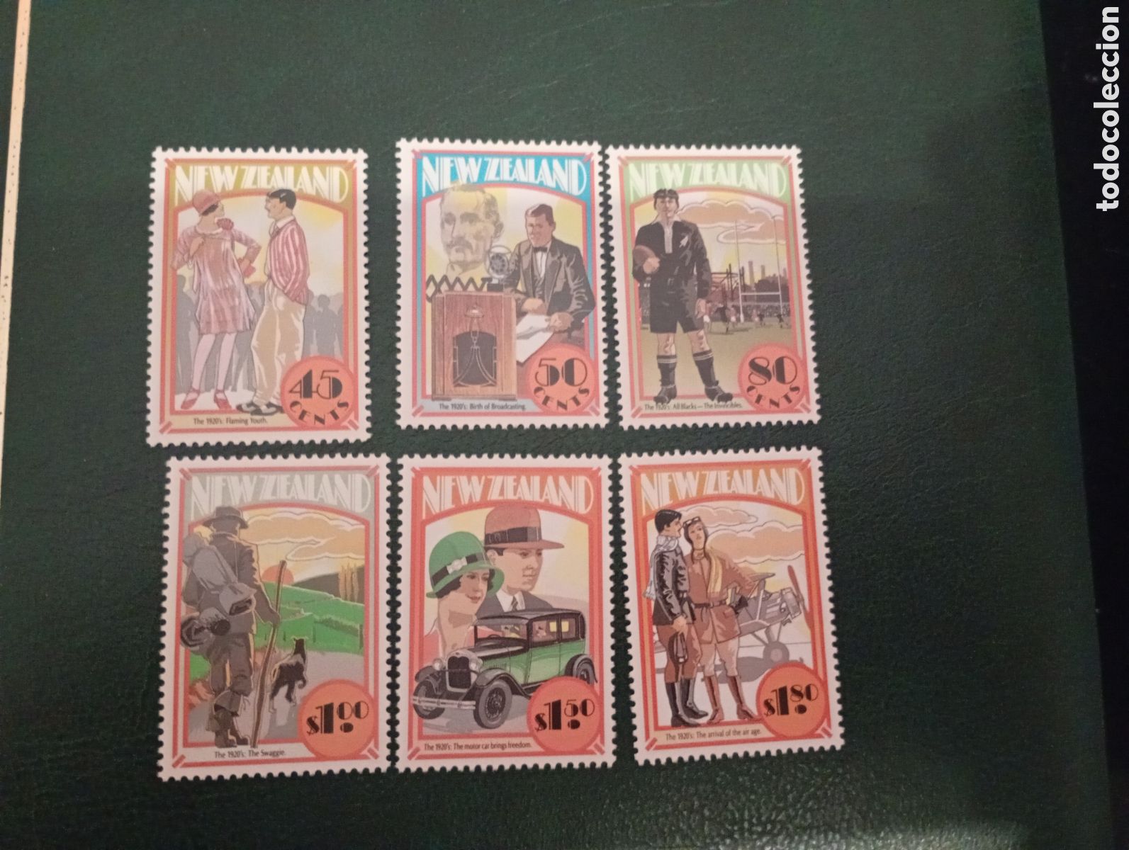 Sellos: NUEVA ZELANDA 1992 moda coches - Foto 1