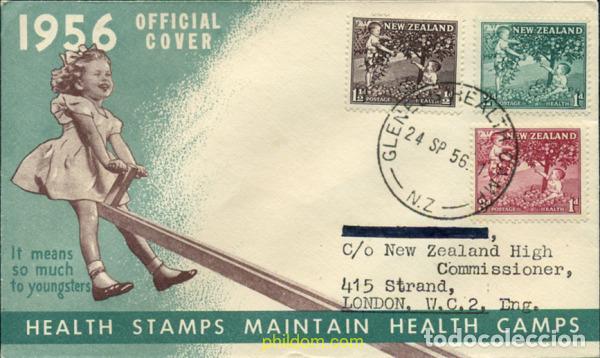 Sellos: 250295 MNH NUEVA ZELANDA 1956 PRO INFANCIA