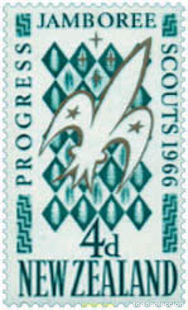 Sellos: 44634 MNH NUEVA ZELANDA 1966 4 JAMBOREE NACIONAL