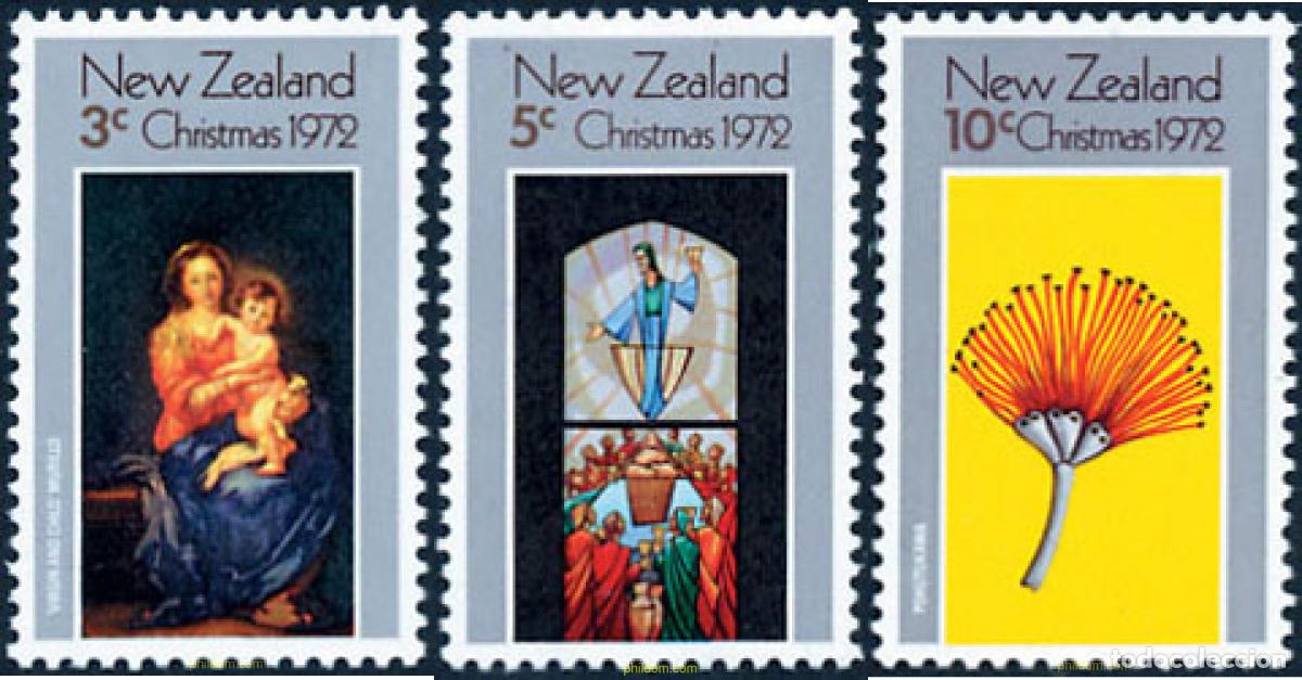 Sellos: 44646 MNH NUEVA ZELANDA 1972 NAVIDAD
