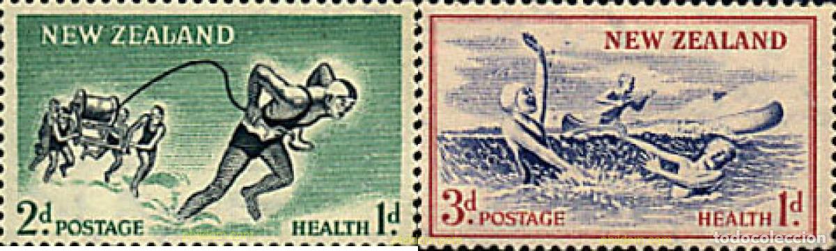 Sellos: 44628 MNH NUEVA ZELANDA 1957 PRO SANIDAD E INFANCIA