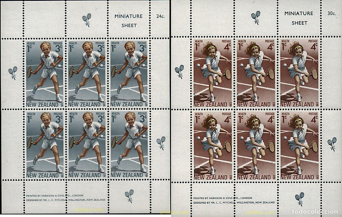 Sellos: 162269 MNH NUEVA ZELANDA 1972 TENIS JUVENIL
