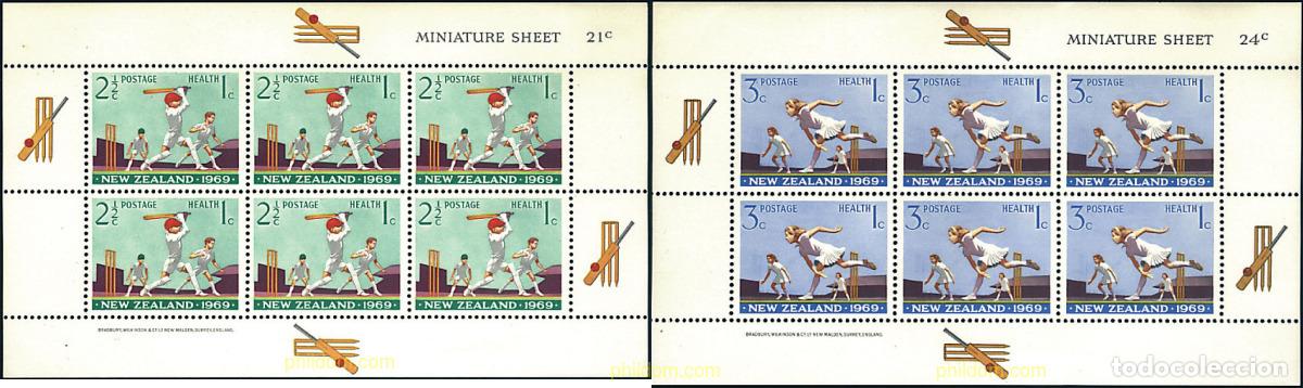 Sellos: 8355 MNH NUEVA ZELANDA 1969 CRICKET
