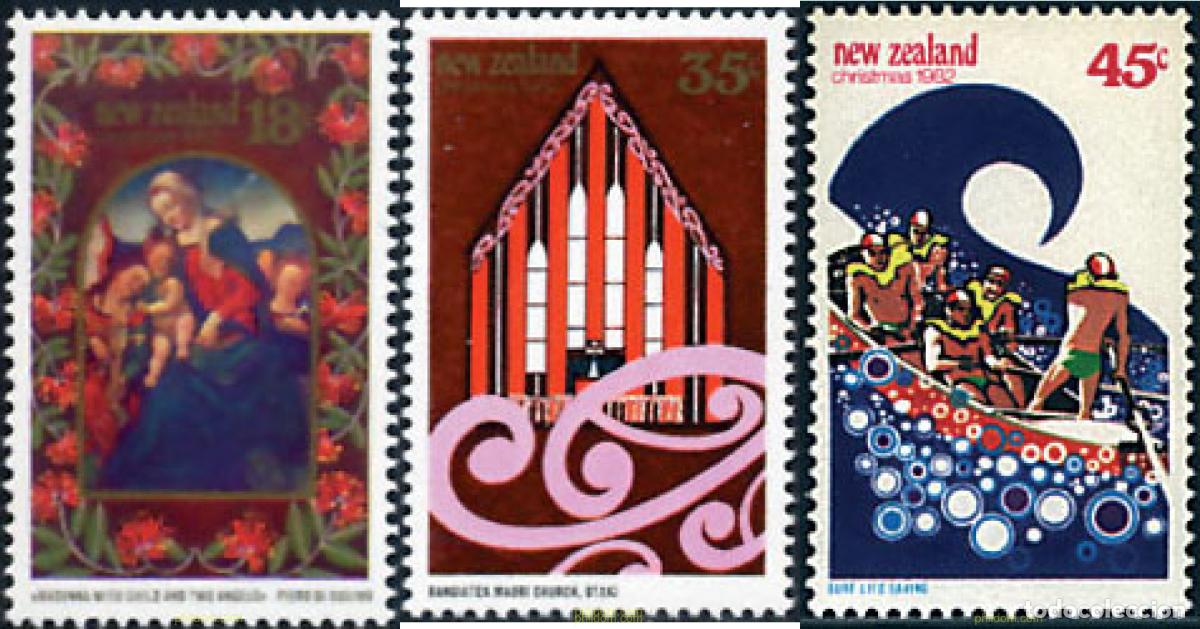 Sellos: 44661 MNH NUEVA ZELANDA 1982 NAVIDAD