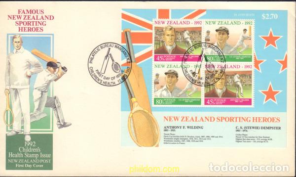 Sellos: 384759 MNH NUEVA ZELANDA 1992 DEPORTES
