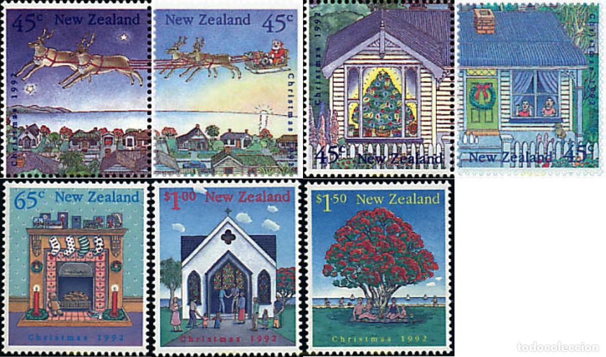 Sellos: 48960 MNH NUEVA ZELANDA 1992 NAVIDAD