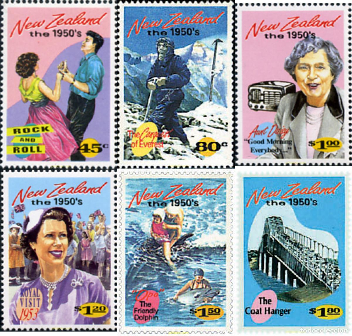 Sellos: 45470 MNH NUEVA ZELANDA 1994 LA NUEVA ZELANDA DE LOS A&Ntilde;OS 50