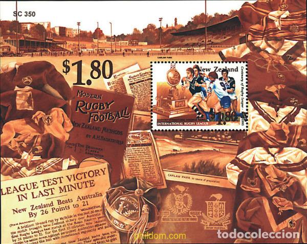 Sellos: 46666 MNH NUEVA ZELANDA 1995 CENTENARIO DE LA LIGA DE RUGBY