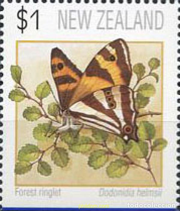 Sellos: 220328 MNH NUEVA ZELANDA 1991 MARIPOSAS