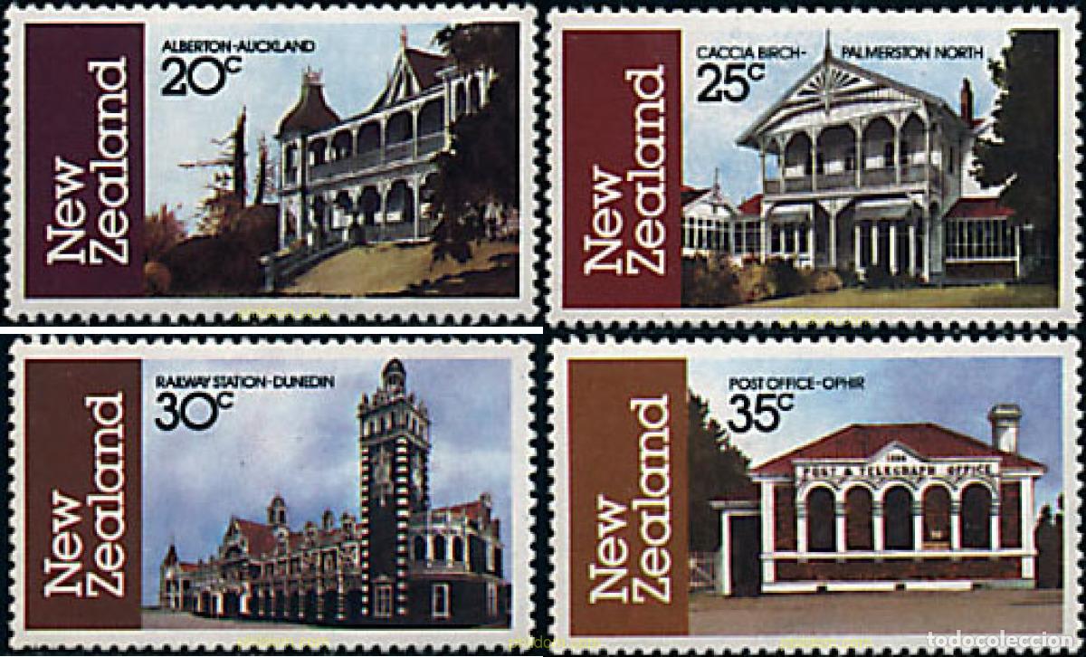 Sellos: 56777 MNH NUEVA ZELANDA 1982 ARQUITECTURA DE NUEVA ZELANDA
