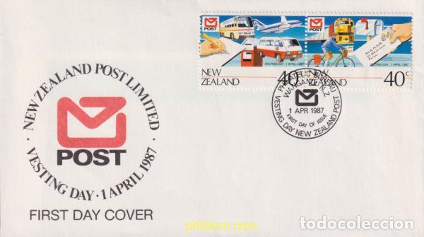 Sellos: 391419 MNH NUEVA ZELANDA 1987 DIA DEL CORREO