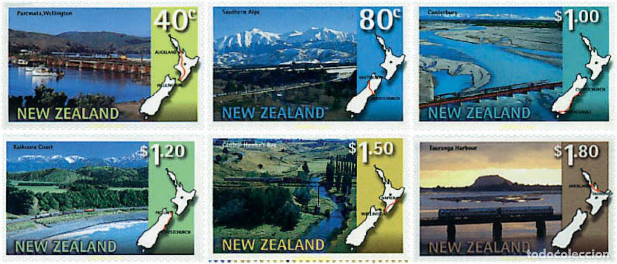 Sellos: 56784 MNH NUEVA ZELANDA 1997 TRENES TURISTICOS