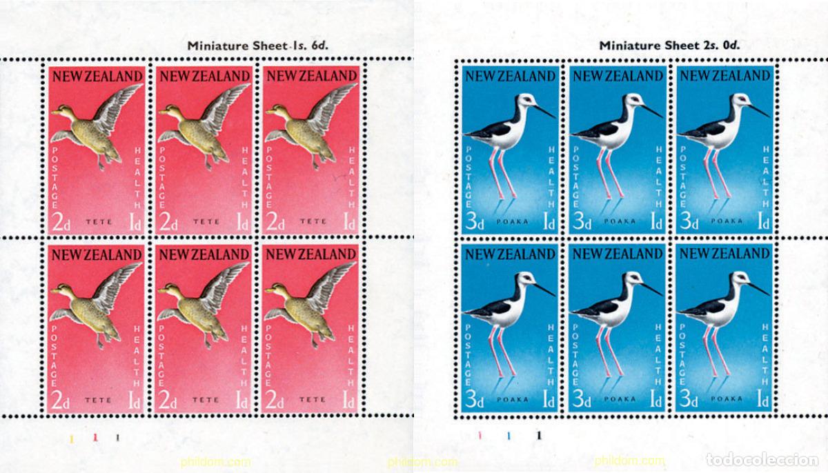 Sellos: 10522 MNH NUEVA ZELANDA 1959 SOBRETASA POR LA SANIDAD Y LA INFANCIA