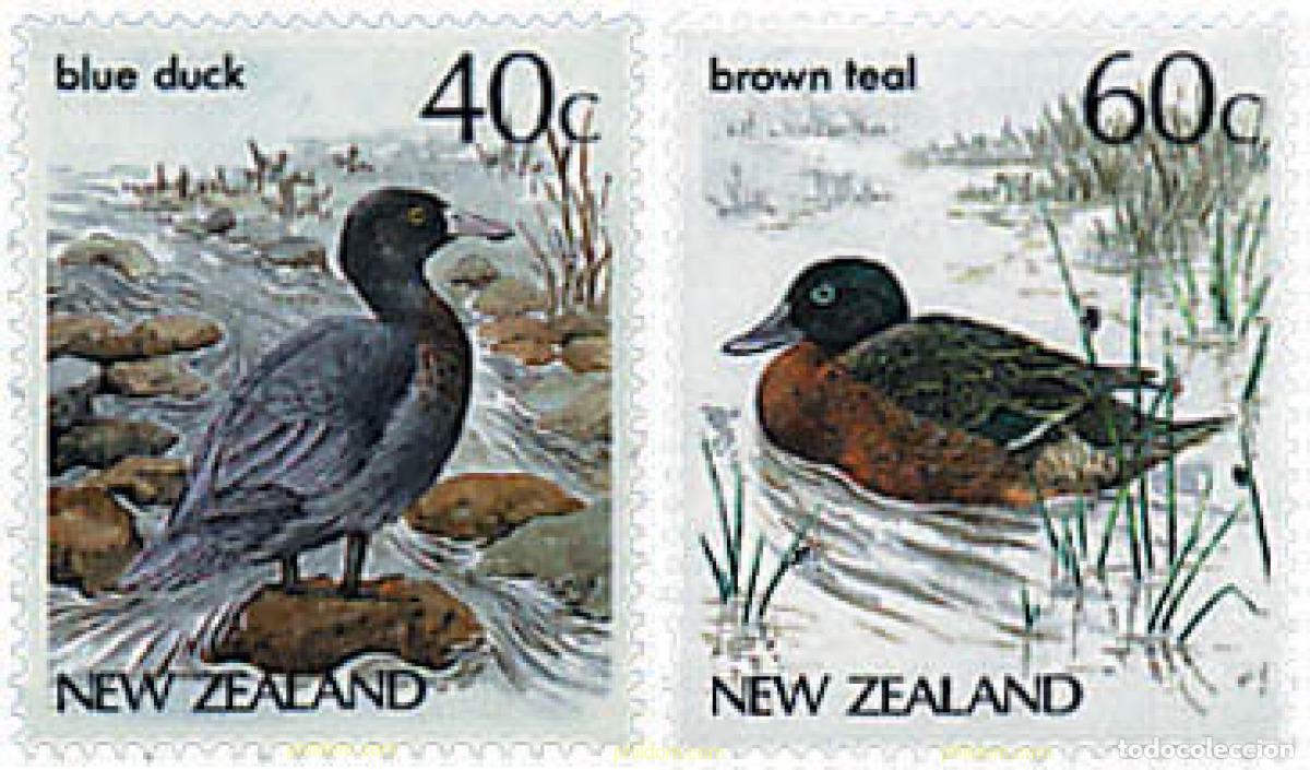 Sellos: 44674 MNH NUEVA ZELANDA 1987 AVES