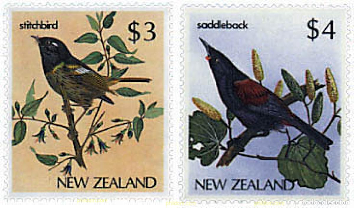 Sellos: 51588 MNH NUEVA ZELANDA 1986 SERIE BASICA. PAJAROS