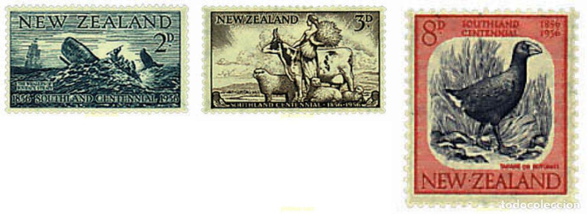 Sellos: 44624 MNH NUEVA ZELANDA 1956 CENTENARIO DE LA COLONIZACION DEL SUR