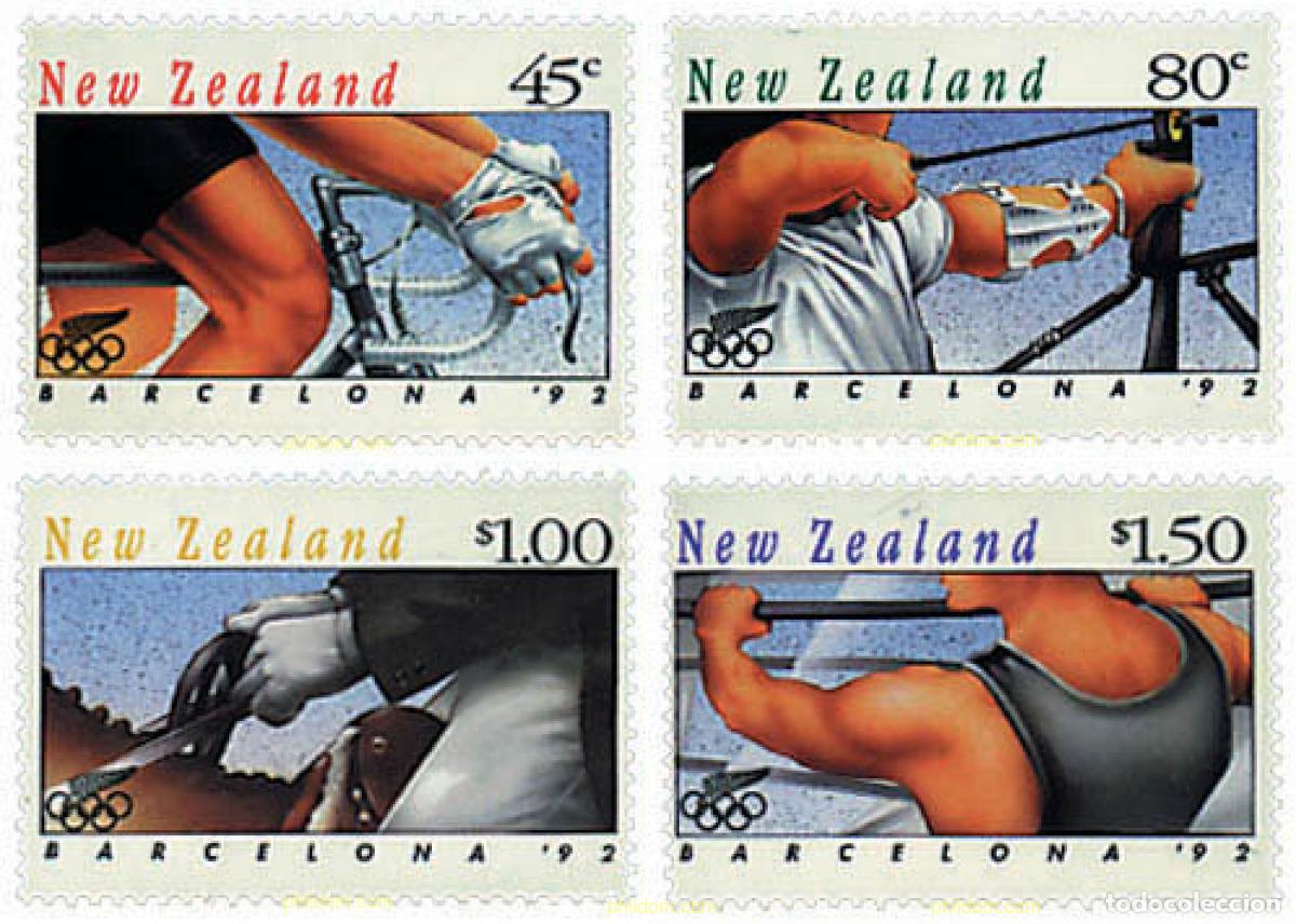 Sellos: 70216 MNH NUEVA ZELANDA 1992 25 JUEGOS OLIMPICOS VERANO BARCELONA 1992