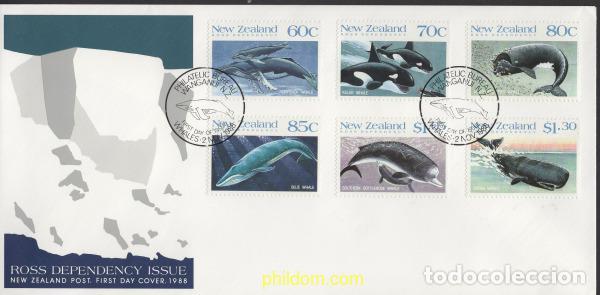 Stamps: 406098 MNH NUEVA ZELANDA. Dependencia Ross 1988 BALLENAS