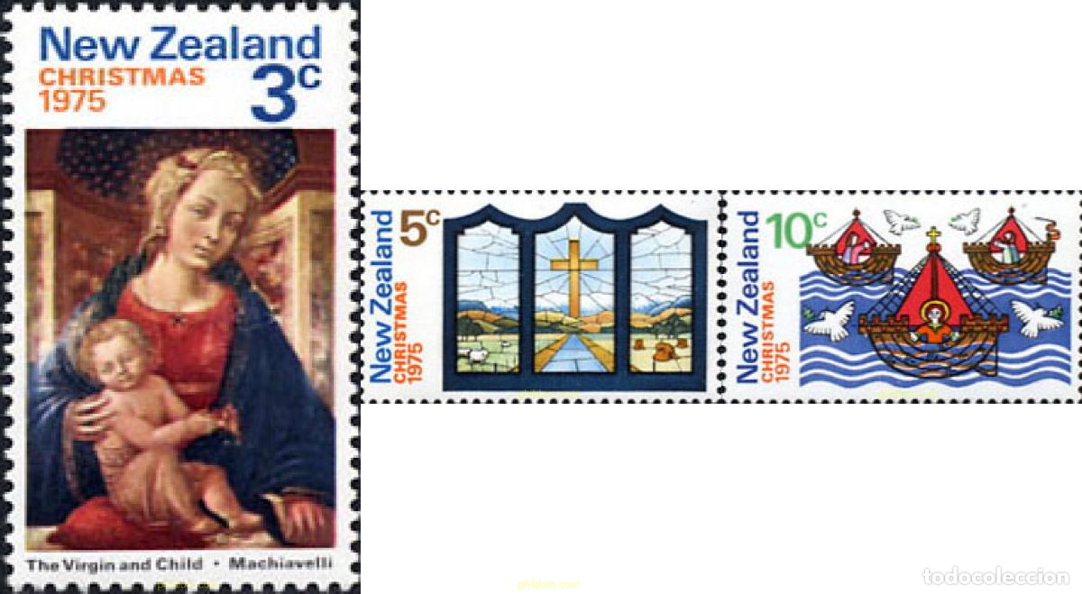 Sellos: 173259 MNH NUEVA ZELANDA 1975 NAVIDAD