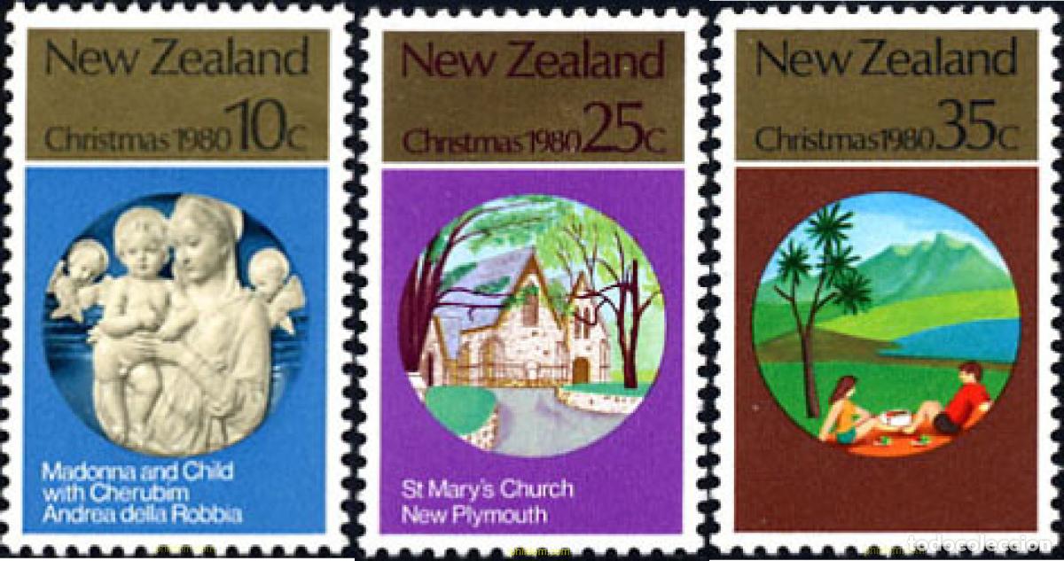 Sellos: 173464 MNH NUEVA ZELANDA 1980 NAVIDAD