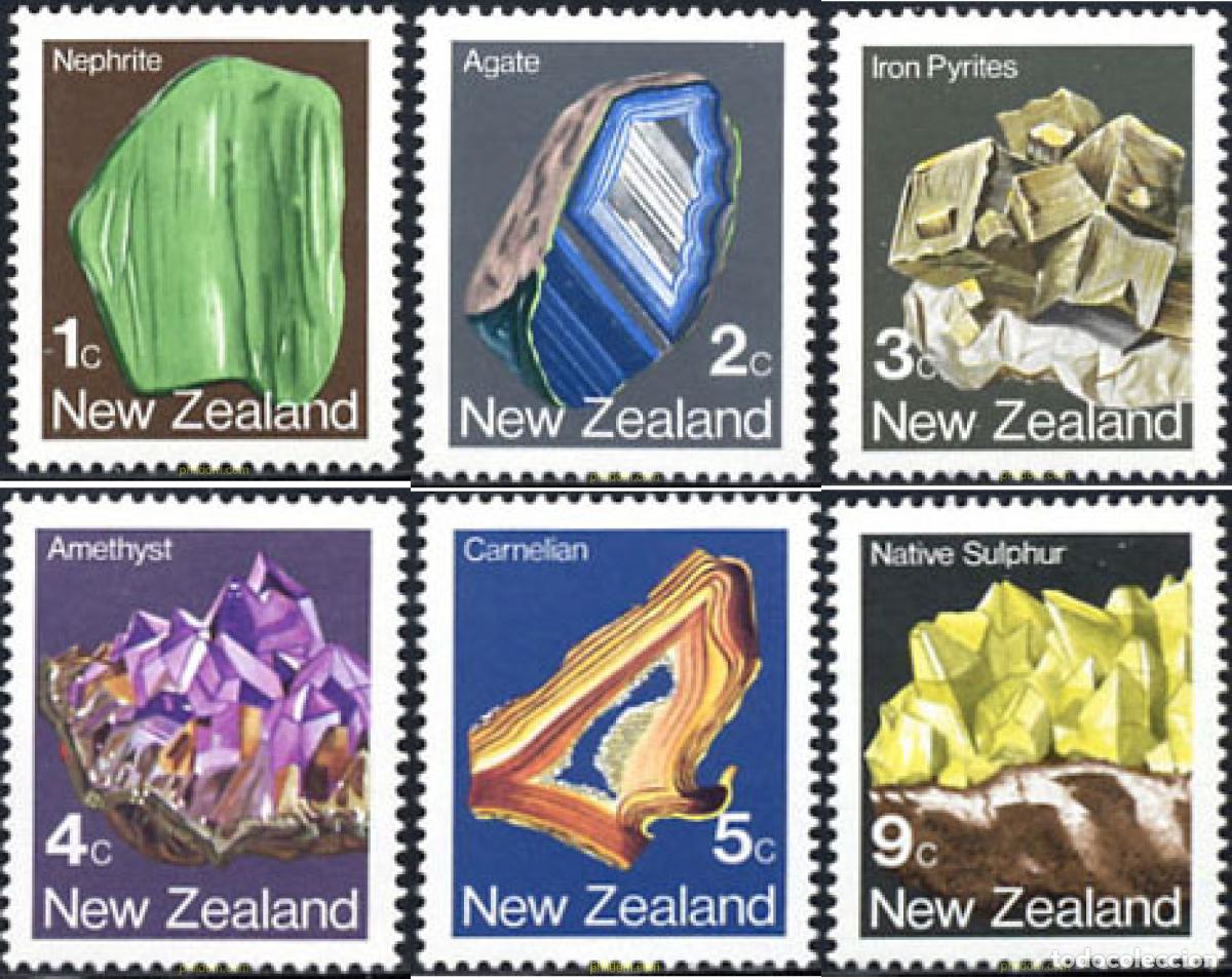 Sellos: 173467 MNH NUEVA ZELANDA 1982 MINERALES