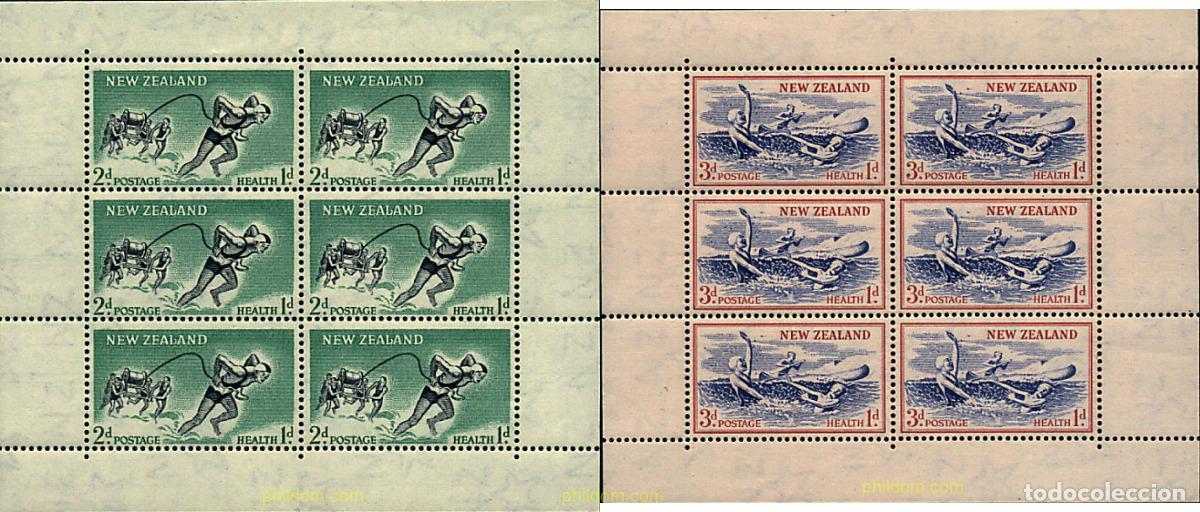 Sellos: 134507 MNH NUEVA ZELANDA 1957 PRO SANIDAD E INFANCIA
