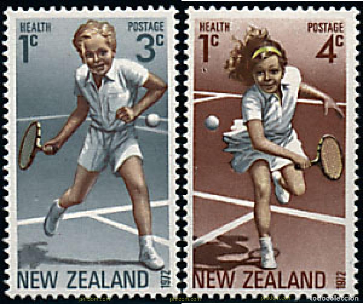 Sellos: 44648 MNH NUEVA ZELANDA 1972 TENIS JUVENIL
