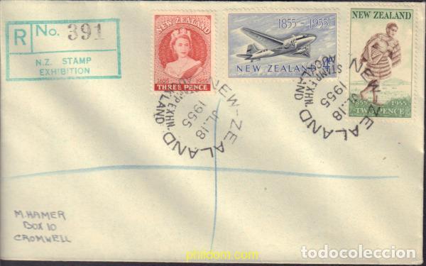 Sellos: 599629 MNH NUEVA ZELANDA 1955 CENTENARIO DEL PRIMER SELLO DE NUEVA ZELANDA